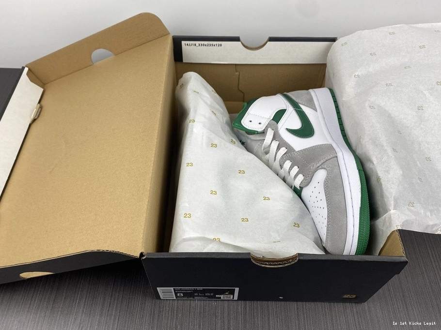 Mid Grey DC7294-103 Green Jordan 1 - 0524